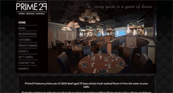 Desktop Screenshot of prime29steakhouse.com